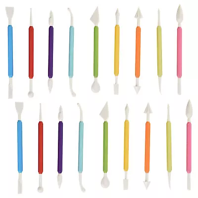 Buy 18pcs Double-ended Plastic Kids Sculpting Tools DIY Embossing Pottery Clay Art • 6.74£