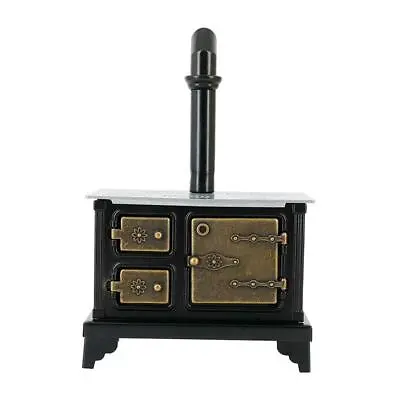 Buy Dolls House Stove With Long Chimney 1:12 Miniature Furniture Kitchen Decor • 18.04£