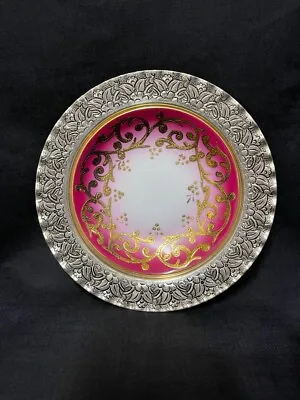 Buy Kutahya Porselen Hand Made Silver And Porcelain Plate ✅ 197 • 29.99£