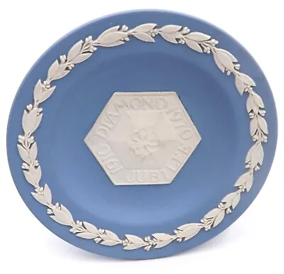 Buy Vintage Wedgwood Blue Jasperware Girl Guides Diamond Jubilee Small Tray  11cm • 40£