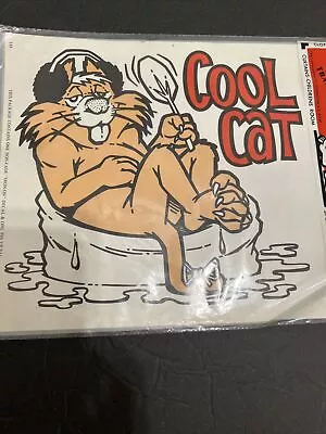 Buy Vintage Hot Patch Iron On Transfers Cool Cat Ice Melt Pool Scene Funky Retro • 18.94£