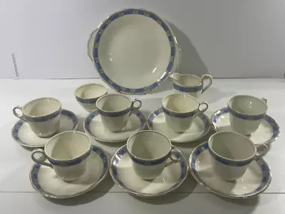 Buy Grindley Creampetal Balfour Cups And Saucers, Set Of 7 With Cake Plate.. • 21.61£