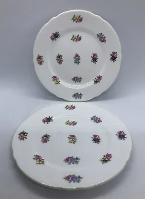 Buy Two Vintage Shelley Fine Bone China - Floral Pattern - Side Plates • 9.99£