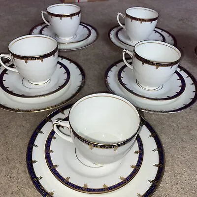 Buy Diamond China Antique 15 Piece Set,cups & Saucers & Side Plates • 12£