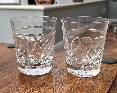 Buy Pair Of Crystal Whiskey Glasses / Tumblers 7.8cms (3″) Tall • 9.90£