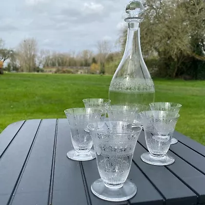 Buy Baccarat Crystal Glass Decanter & Glasses French Spirit Port Wine Claret • 180£