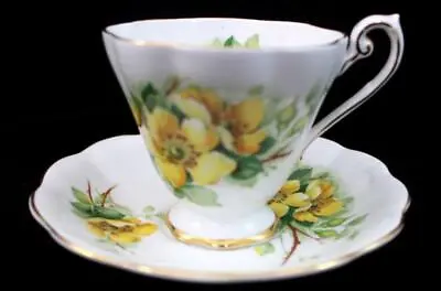 Buy Royal Standard WILD ROSE Footed Cup & Saucer Bone China GREAT CONDITION • 27.81£