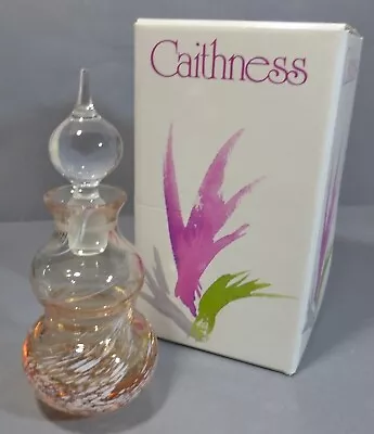 Buy Caithness Gold White Glass Perfume Bottle With Stopper Handmade Original Box C • 20£