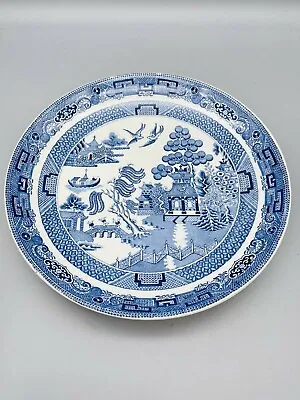 Buy Wedgwood Etruria & Barlaston Willow Pattern China 9.5  24cm Dinner Plate 1950s • 14.65£