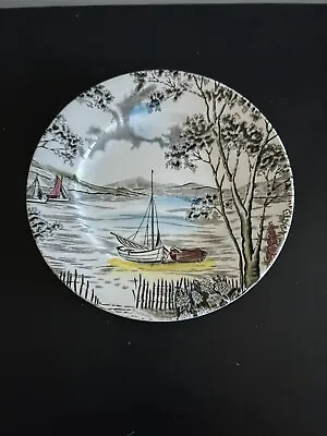 Buy Vintage Decorative W H Grindley Side Plate. 'Holiday' English Pottery • 7.50£