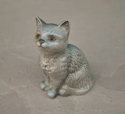 Buy Beswick British Blue Grey Cat - China Figure - Looking Up 1886 Figurine • 75£