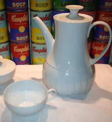 Buy A Rosenthal Thomas Lanzette Coffee Pot & Cup Wirkkala Embossed Germany • 42.52£
