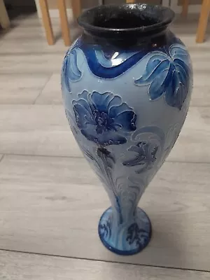 Buy William Moorcroft Signed Florian Ware Vase In The ‘Dianthus’ Pattern C1900 • 150£