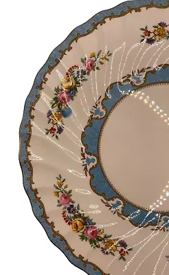 Buy Fine Bone China Crown Staffordshire England R Cake Plate On Stand • 74.95£
