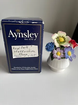 Buy Aynsley Fine Bone China Flowers In Bowl ~ Boxed • 9£