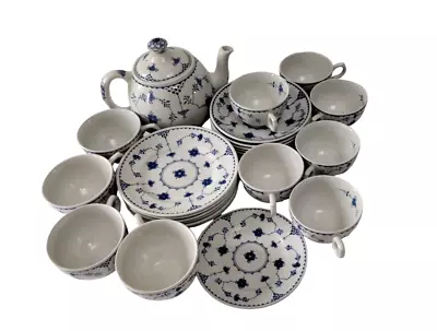 Buy Furnivals Blue Denmark/Mason's Job Lot 23 Pieces Cups/Saucers/Side Plates/Teapot • 99£