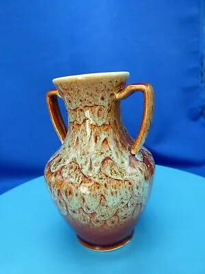 Buy New Devon Pottery Small Twin Handled Vase 13cm,(5.11 ) • 12£