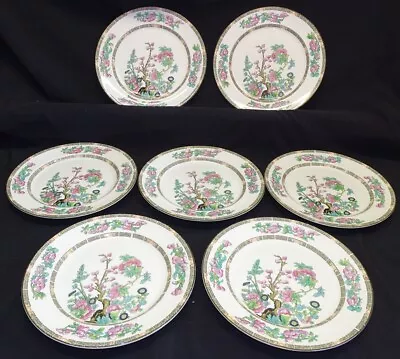Buy Maddock & Sons Indian Tree Set Of 7 Dinner Plates England 9 5/8  • 96.05£