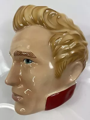 Buy Vintage James Dean Clay Art Ceramic Wall Mask 1980's The Rebel Made In The USA • 28.60£