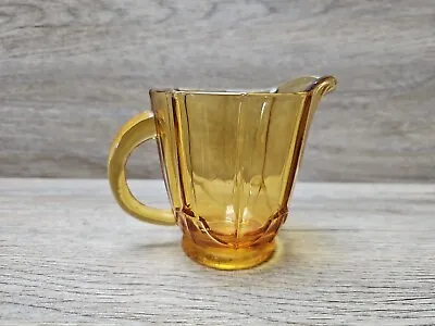 Buy  Beautiful Small Amber Glass Vintage Sauce Or Milk Jug-Mid-century Original Item • 7.99£