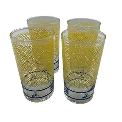 Buy Libbey Glass Vintage 1950s Richfield Oil Eagle Beverage Glasses, Set Of 4 • 14.39£