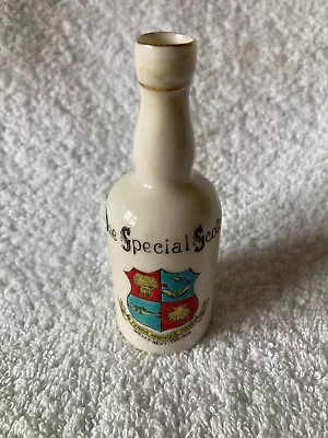 Buy Vintage Arcadian Ware Wells Next To The Sea Crest Crested Ww1 Scotch Bottle • 5£