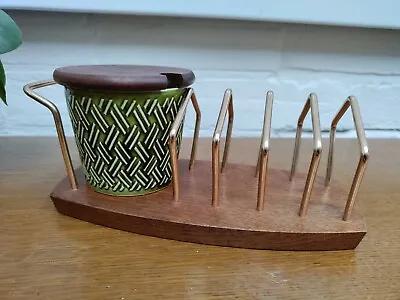 Buy Mid Century Wyncraft Toast Rack And Lord Nelson Pottery Jam Pot Retro Vintage • 8.99£