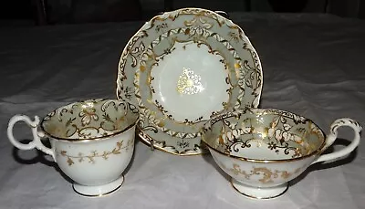 Buy ANTIQUE RIDGEWAY CHINA TRIO,HAND PAINTED & GILDED COLLECTIBLE, V.G.C. C1820-30 • 34.95£