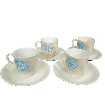 Buy Vintage Tea Cup Saucer Set Of 4 Thomas Bavaria Porcelain Demitasse Hand Painted • 28.74£