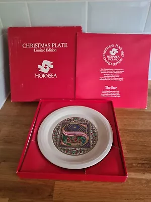 Buy Limited Edition Hornsea Pottery Christmas Plate 1987 - Letter S (9th Letter )  • 6£