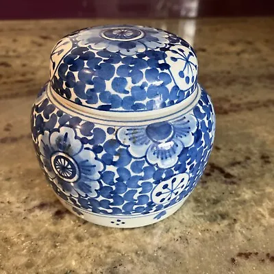 Buy Vintage  Royal Dutch Delft Pottery Blue & White Porceleyne De Fles Ginger Jar • 30£