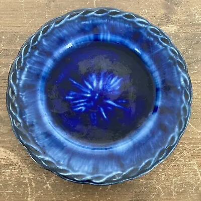 Buy Vintage Porthmadog Pottery Plate Trinket Dish 15cm Blue Side Small Wales • 8.95£
