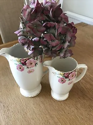 Buy VINTAGE Royal Stafforshire Pottery By A.J.Wilkinson Ltd Flower Jugs • 8.50£