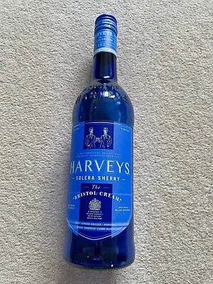 Buy 1 X Empty Harvey's Bristol Cream Sherry 75cl Glass Bottle For Craft Decoration • 0.99£