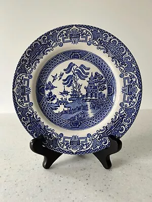 Buy Vintage Old Willow Blue / White Side Plate English Ironstone Tableware Ltd 17cms • 5.50£