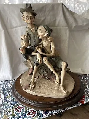 Buy Large Capodimonte Figurine Two Men Drinking Weighs Over 14 Kg • 60£