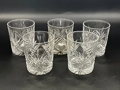 Buy Vintage Thomas Webb Whiskey Glasses - Signed ~ London Clear ~ 100ml ~ Set Of 5 • 49.95£