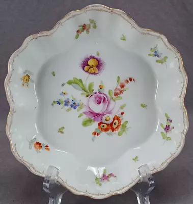 Buy Richard Klemm Dresden Hand Painted Floral & Gold 7 1/2 Inch Bowl • 63.25£