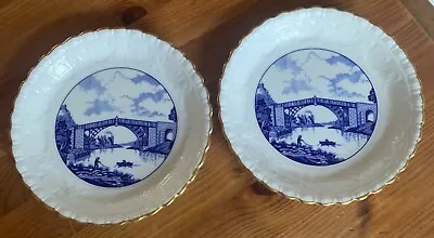 Buy 2 X Coalport Bone China Ironbridge Blue & White Trinket Dish Gorge Museum Trust • 9£