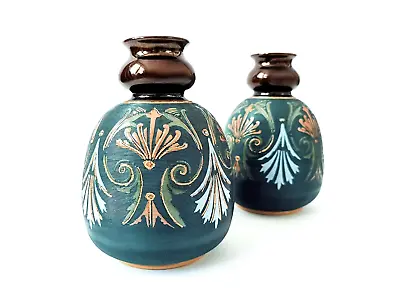 Buy Vtg Lovatt Langley Mill Art Nouveau Osborne Daisy Pottery Ceramic Vases X2 • 79.99£
