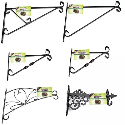 Buy Hanging Basket Brackets Metal - 10  12  15  Or 16  Strong Outdoor Wall Brackets • 34.99£