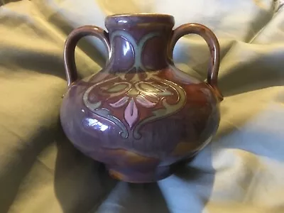 Buy Doulton Stoneware ?francis Pope Twin Handled Vase With Art Nouveau Decoration.   • 55£