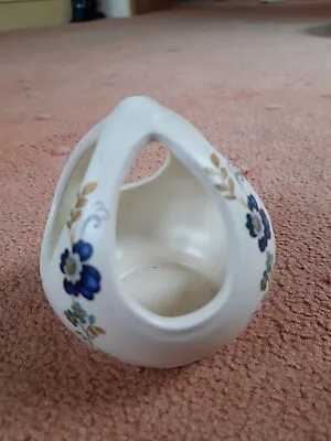 Buy Purbeck Ceramics Swanage Potpourri Pot, Posy Bowl, Cream With Blue Floral Design • 4.99£