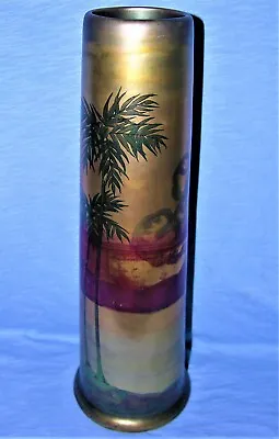 Buy Large Iridescent Weller American Art Pottery LASA Palm Tree & Scenic Vase • 165.95£