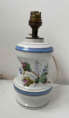 Buy Vintage  Lamp Base French Hand Painted Flowers Pierre Deux ?? • 30£