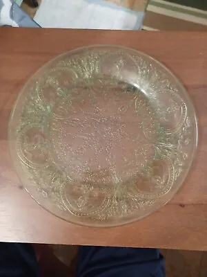 Buy Indiana Depression Glass Green Horseshoe Pattern 11.5” Serving Plate • 11.83£