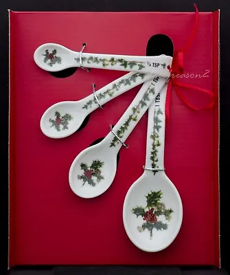 Buy Portmeirion The Holly And The Ivy Set Of 4 Measuring Spoons  • 15.99£