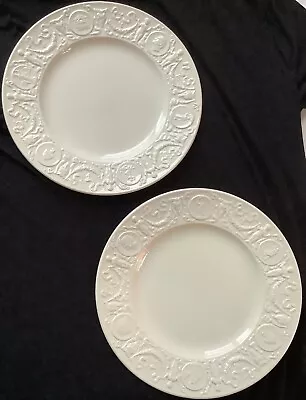 Buy Wonderful Pair Wedgwood Dinner Plates Embossed Images Goat Heads Cherubs Etc • 43.22£