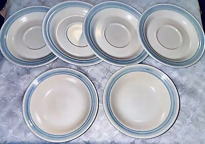 Buy VINTAGE COUNTRY GLEN Ironstone Dinnerware Turnberry Design 2 Bowls 4 Saucers • 37.86£