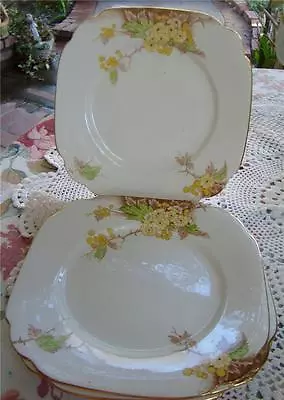 Buy Hard To Find Standard China  Hawthorn  Pattern Dessert Dishes Rare • 9.48£